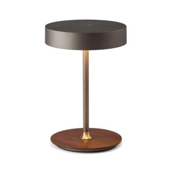 Halo Design 745791- LED fényerőszabályozható, újratölthető lámpa ON THE MOVE LED/2,5W/4000 mAh szürke/fa 745791 kép