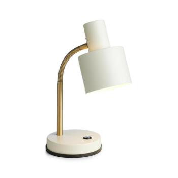 Halo Design 746910 - Asztali lámpa VOGUE 1xE27/40W/230V krémszínű/sárgaréz 746910 kép