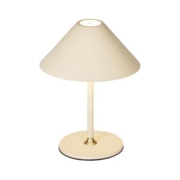 Halo Design 800773 - HYGGE újratölthető, fényerőszabályozós asztali LED-lámpa, 3W, 4000 mAh, IP54, krémszínű 800773