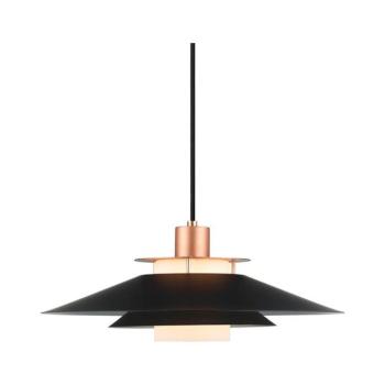 Halo Design 990785 - RIVOLI kábeles függeszték 1xE27/40W/230V, átmérő 40 cm, fekete/rézszínű 990785 kép