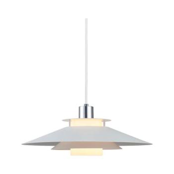 Halo Design 990792 - RIVOLI kábeles függőlámpa, 1xE27/40W/230V, Ø 40 cm, fehér/fényes króm 990792 kép