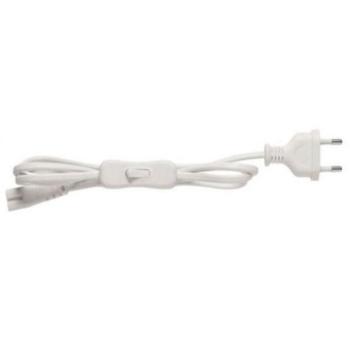 Hálózati betápkábel , kapcsolóval , dugvillás , 1.5 méter , T5 LED lámpatestekhez kép