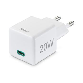 HAMA 201840, FIC E3 UNIV. HÁLÓZATI USB TYPE-C TÖLTŐ MINI "PD,QC", APPL.CS. 20W kép