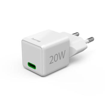 HAMA 201980, SUPER MINI UNIV. HÁLÓZATI USB TYPE-C TÖLTŐ "PD,QC", FEH. 20W kép