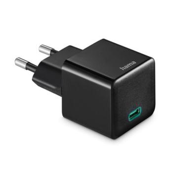 HAMA 201984, UNIVERZÁLIS HÁLÓZATI USB TYPE-C TÖLTŐ MINI "PD", FEKETE 20W kép