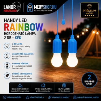 Handy LED Rainbow hordozható lámpa 2 db – Kék