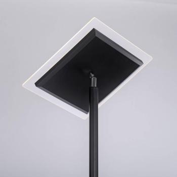 Hans LED-es állólámpa olvasólámpával, szögletes, fekete kép