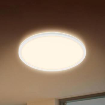 „Happy” LED mennyezeti világítás, RGBIC, CCTIC, fehér, távirányítóval kép