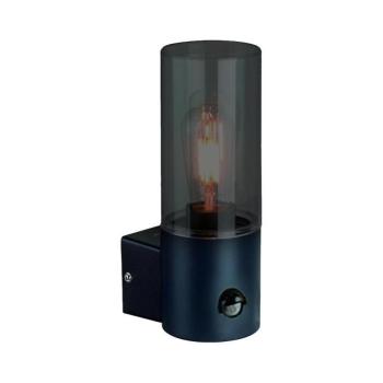 HARLEM kültéri fali lámpa szenzorral 1xE27/60W/230V IP44 fekete EKO1710 kép