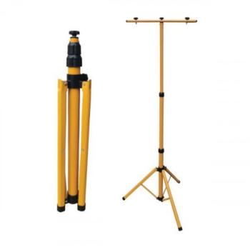 Három lábú állvány LED reflektorhoz , 2 fejes tripod , 157 cm , sárga kép
