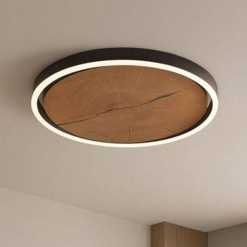 Havana M LED mennyezeti világítás, fa/fém, Ø 57 cm kép