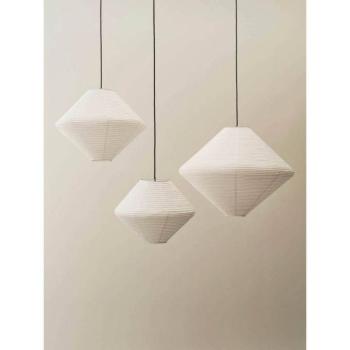 HAY Diamond lámpabúra, Ø50 cm, fehér, papír/bambusz kép