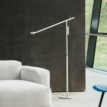HAY Fifty-Fifty LED álló lámpa, szürke, magasság 135 cm, dimmelhető kép