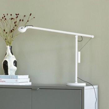 HAY Fifty-Fifty LED íróasztal lámpa, szürke, 45 cm, dimmelhető fényerővel kép