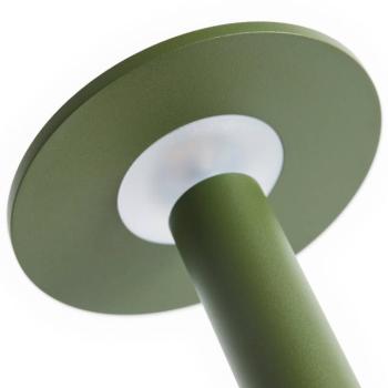 HAY LED tölthető asztali világítás HOST PORTABLE, olajzöld, 22 cm, IP44