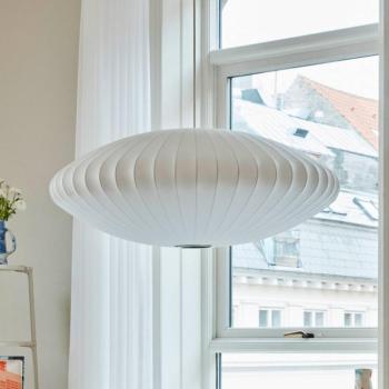 HAY Nelson Saucer Bubble L lógó világítás, Ø 89 cm, fehér kép