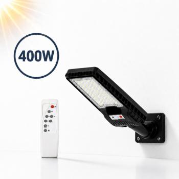 Hayami KL25-282A 400W napelemes utcai LED lámpa – távirányítós kültéri solar világítás IP65 védelemmel (BBD) kép