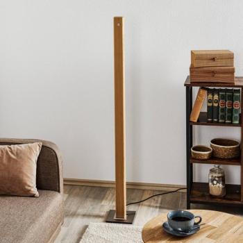 HerzBlut Leonora LED álló lámpa, 122,5 cm, természetes tölgy kép
