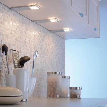 Helena LED bútorvilágítás, 19 x 7 cm, 3 darabos szett, érzékelő, fém kép