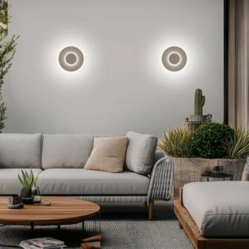 Helestra LED kültéri fali világítás BUD, dimmelhető, világosbarna, IP65