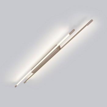 Helestra LED mennyezeti lámpa LEDA, barna, hossza 150 cm, dimmelhető kép