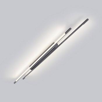 Helestra LED mennyezeti lámpa LEDA, titánszürke, 150 cm, dimmelhető