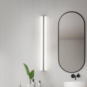 Helestra LED tükör lámpa LOOM, hossza 90 cm, króm, IP44
