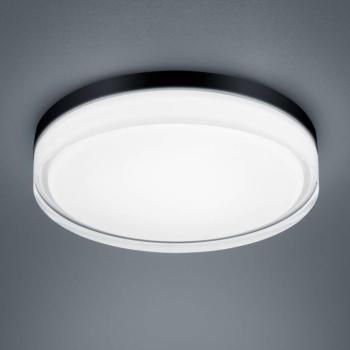Helestra Tana LED mennyezeti lámpa, fekete, Ø 33 cm kép