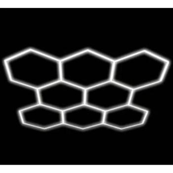 Hexagon set lámpák 8hexs 280w tartozékokkal, 6000K, hideg fehér, 33600 lm, Optonica, 16803 kép