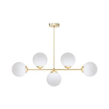 HEXE Csillár rúdon FIRA 5xE27/60W/230V arany 0778 kép