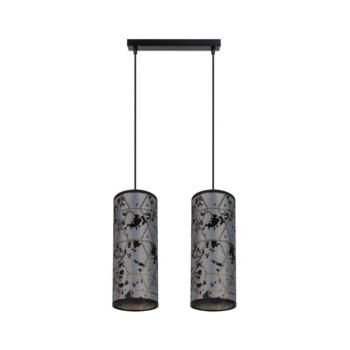 HEXE Csillár zsinóron AVALO 2xE27/60W/230V szürke/fekete 0137 kép