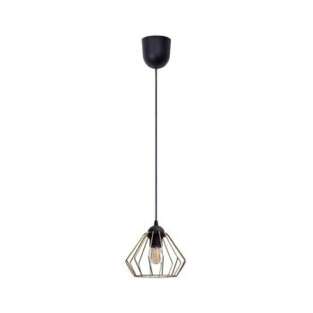 HEXE Csillár zsinóron CEED GOLD 1xE27/60W/230V átm. 17,5 cm fekete/arany 0724 kép