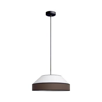 HEXE Csillár zsinóron MANISO 1xE27/60W/230V átm. 45 cm fehér/barna 0751 kép