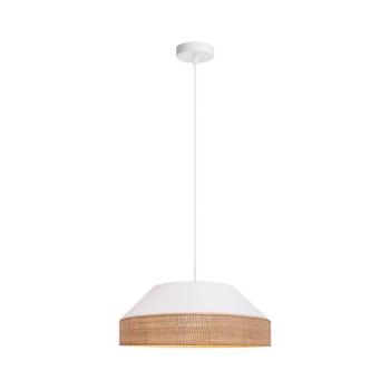 HEXE Csillár zsinóron MANISO 1xE27/60W/230V átm. 45 cm fehér/bézs 0749 kép
