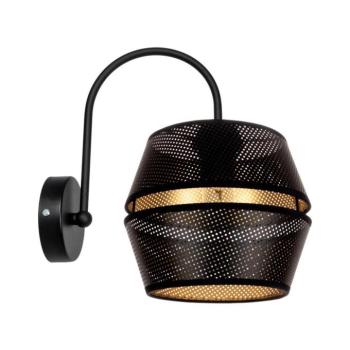 HEXE Fali lámpa PARIS 1xE27/60W/230V fekete/arany 0075 kép