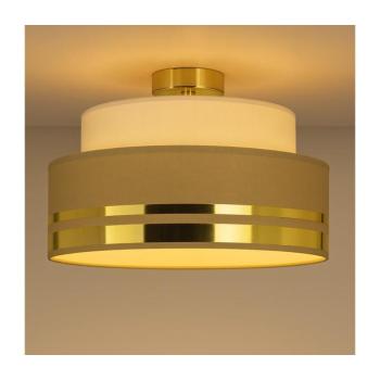 HEXE Mennyezeti lámpa TAMI 1xE27/60W/230V átm. 40 cm bézs/barna/arany H0834 kép