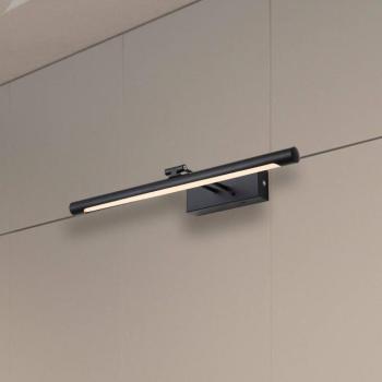 Holton LED-es akkumulátoros fali lámpa, matt fekete, szélesség 45 cm, CCT kép