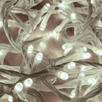 Home DLI 200/WH LED-es fényfüzér, 10 m / 200 db hidegfehér LED, állófényű, fehér vezeték, sorolható, kül- és beltéri kivitel kép
