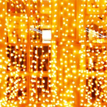 Home KAF200DWW DOT LED-es fényfüggöny, kül- és beltéri kivitel, 200db melegfehér LED, 2m x 2 m, választható ismétlődő időzítés kép