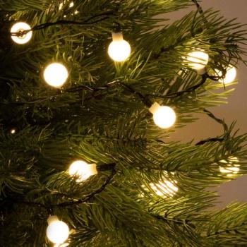 Home KII 100B/WW LED-es gömb fényfüzér, 8 m / 100 db melegfehér LED, állófényű, zöld vezeték, hálózati adapter, beltéri kivitel kép