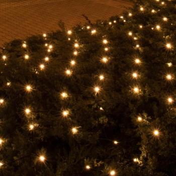 Home KLN 240C/WW LED-es háló, 3×3 m / 240 db melegfehér LED, zöld vezeték, állófényű, hálózati adapter, kül- és beltéri kivitel kép