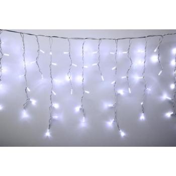 HOME KSFW200WH sorolható fényfüggöny, 4 méter, 200db hidegfehér LED, fehér vezeték, kül- és beltéri kivitel kép