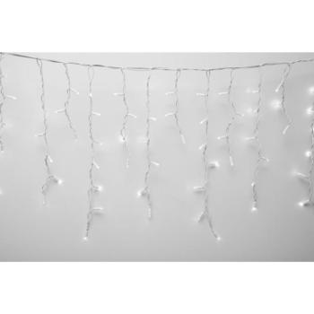 HOME KSFW200WW sorolható fényfüggöny, 4 méter, 200db melegfehér LED, fehér vezeték, kül- és beltéri kivitel kép