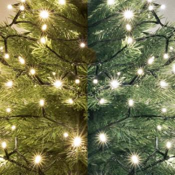 Home LED305WWWH LED-es dual color fényfüzér, kül- és beltéri kivitel, 300 db melegfehér/hidegfehér LED, 21 m füzérhossz kép