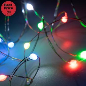 Home ML 112 RGB micro LED-es fényfüzér, 10 m / 100 db RGB micro LED, 12 fényprogram, távirányító, USB csatlakozó, beltéri kivitel kép