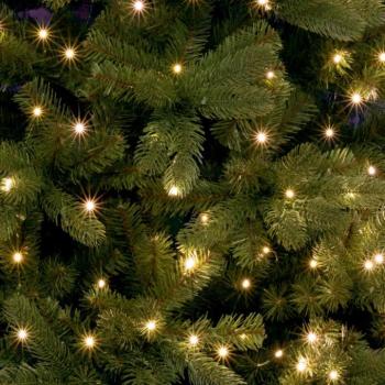 Home ML 250G/WW micro LED-es fényfüzérköteg, 250 db melegfehér micro LED, 10 ágú, vékony, zöld színű vezeték, hálózati adapter, kül- és beltéri kivite kép