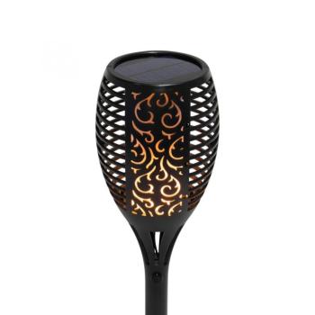 Home MX 300 napelemes kerti fáklya, 72 LED, automatikus, napelem és töltő, időjárásálló kép