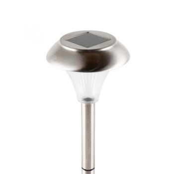 Home MX 808 napelemes kerti lámpa, rozsdamentes fém, napelem és töltő, automatikus, 1 fehér LED, időjárásálló kép