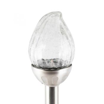 Home MX 815 napelemes kerti lámpa, 1 db LED, fém és üveg, időjárásálló, automatikus, színes kép