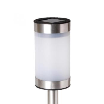 Home MX 819/1 napelemes kerti lámpa, fém és műanyag, 1 db fehér LED, 1 db színváltó LED, automatikus kép